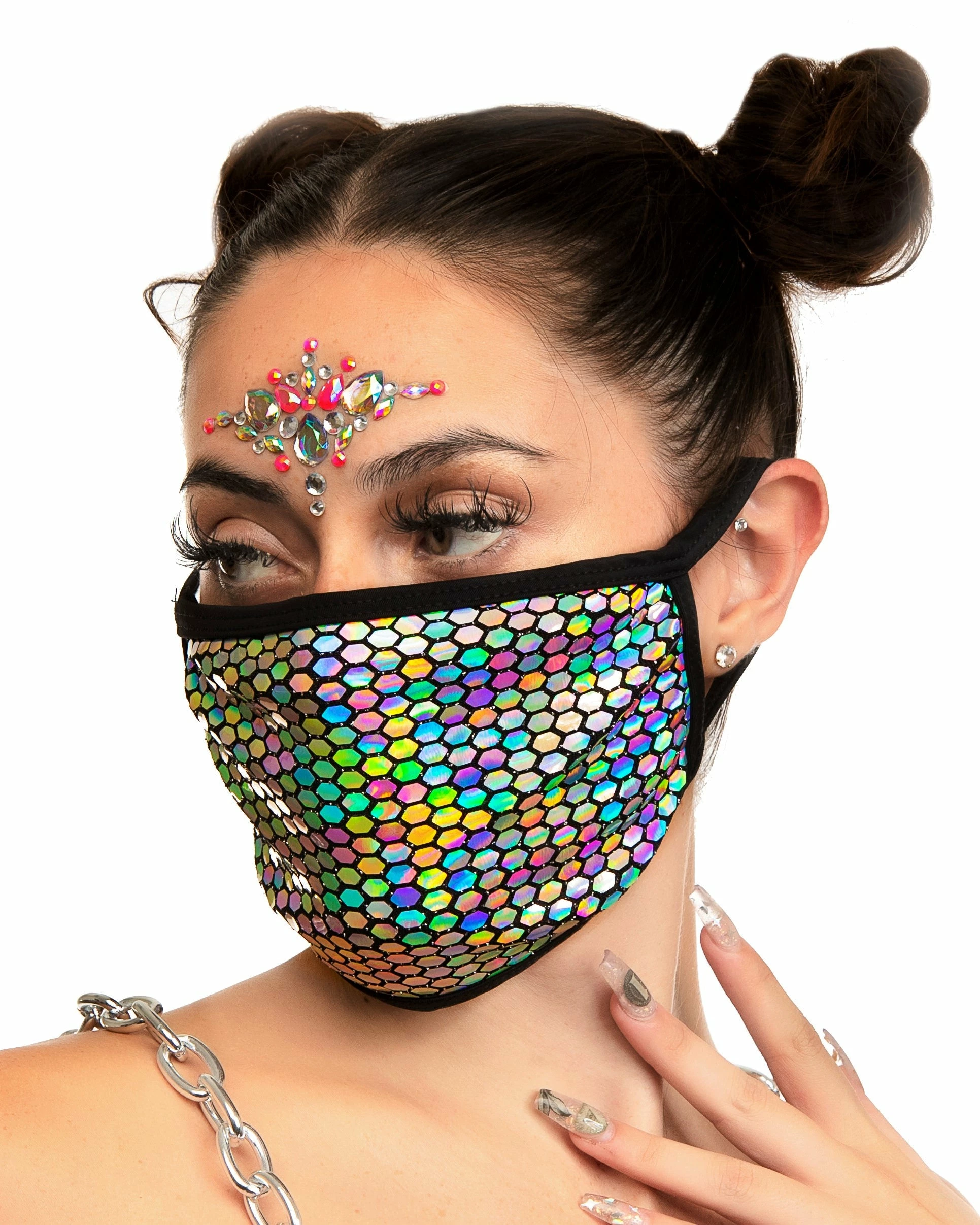 Elizabeth Galactic Prism Face Mask 4 Elizabeth Galactic Prism Face Mask - Image 2