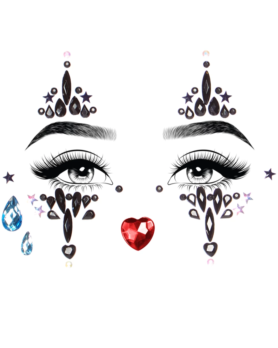 Leg Avenue Tears Of A Clown Face Jewels 4 Leg Avenue Tears Of A Clown Face Jewels - Image 4