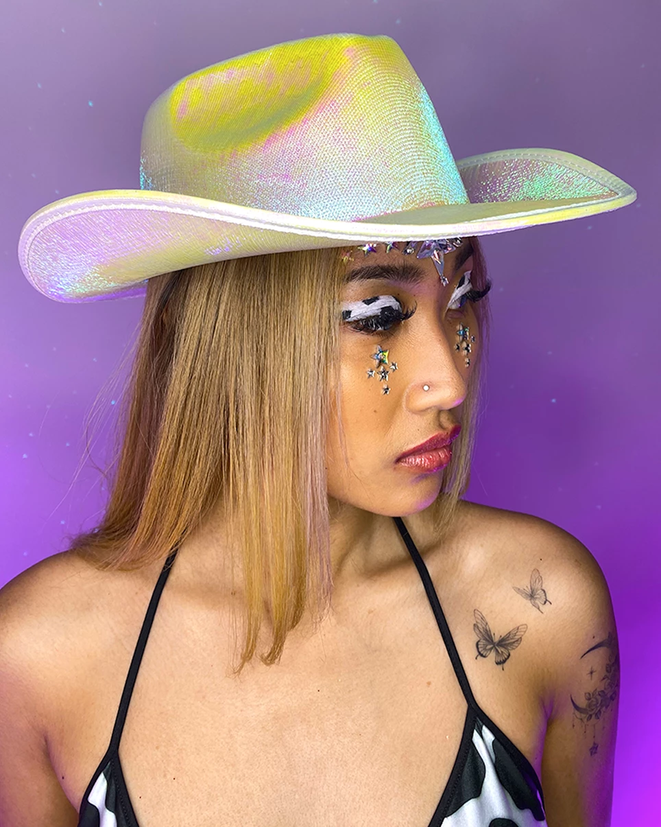 AE Gunslinger Iridescent Cowboy Hat 14 AE Gunslinger Iridescent Cowboy Hat - Image 12