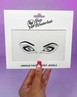 Uniflying Silver Crystal Liner Face Jewel