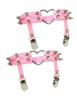 AE 2pc Heart Spiked Faux Leather Leg Garters 16 AE 2pc Heart Spiked Faux Leather Leg Garters -ravewonder shop 11 9afe31cd 0d63 495a b8d1 500f01b257ae