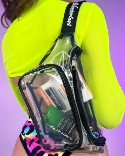 Hua Xin Xing Rui Bags Black & Clear RW Fanny Pack -ravewonder shop 11 e5f3c610 f0be 453d b180 f11cd1929e14
