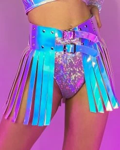 ravewonder shop 20 Daisy's Corsets Wanderlust Iridescent Fringe Skirt