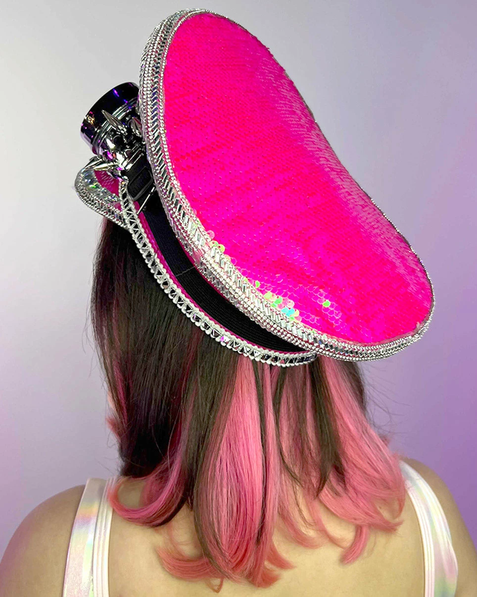 KBW Pink Sands Sequin Captain Hat 3 KBW Pink Sands Sequin Captain Hat - Image 3