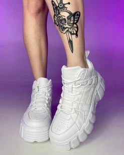 Berness Shoes White Elevated Platform Sneakers -ravewonder shop 16 2563268d ffdb 4f77 abda bf9990434e41