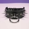 AE Spiked & Studded O-Ring Faux Leather Choker
