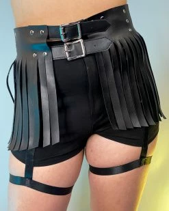 Daisy's Corsets Fringe Society Vegan Leather Skirt -ravewonder shop 19 11aa5480 fcd1 454d 8047 d77f022efbc9