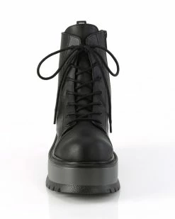 Pleasers Demonia Slacker Black Combat Ankle Boots -ravewonder shop 1 10826a9e 3620 49a0 b868 a3085c58b8cd