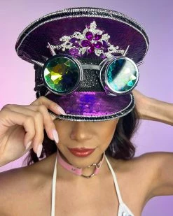 KBW Desert Royal Sequin Captain Hat 5 KBW Desert Royal Sequin Captain Hat -ravewonder shop 1 4215f539 0431 47f7 856e b1a673f342ad