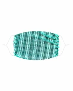 Neva Nude Teal Illuzion Mesh Jewel Face Mask