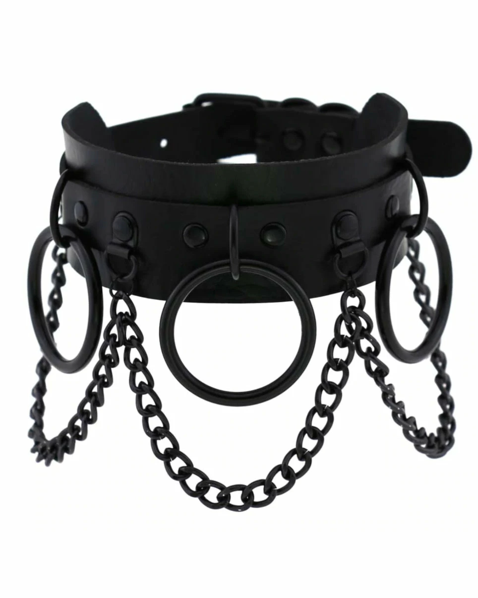 AE Chain Jane Faux Leather Choker 5 AE Chain Jane Faux Leather Choker - Image 5