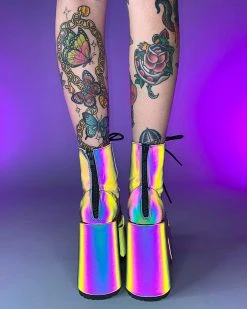 Pleasers Demonia Rainbow Reflective Platform Bootie 17 Pleasers Demonia Rainbow Reflective Platform Bootie -ravewonder shop 21 df302cc3 df6f 467e 834d 8f719c8701b4