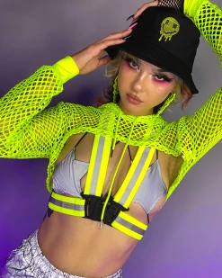 AE Danger Zone Neon Reflective Buckle Vest -ravewonder shop 23 0c0ca7ba 9902 4008 8c82 3c126ad39dc7