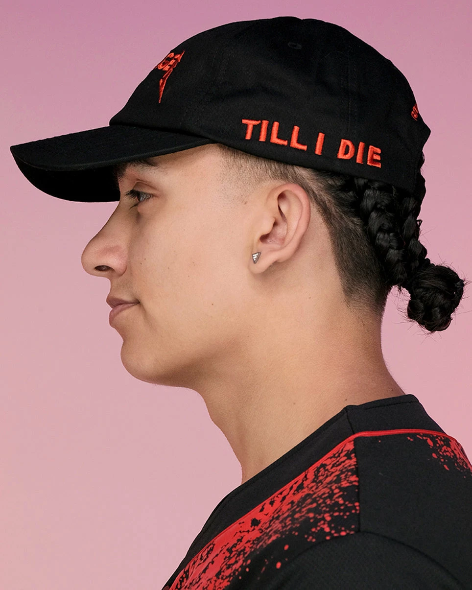 Jarmoo Red Metal AF Headbanger Dad Hat 4 Jarmoo Red Metal AF Headbanger Dad Hat - Image 2