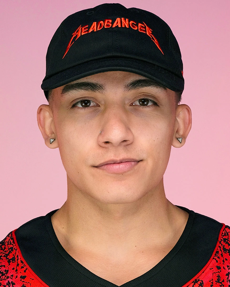 Jarmoo Red Metal AF Headbanger Dad Hat 3 Jarmoo Red Metal AF Headbanger Dad Hat