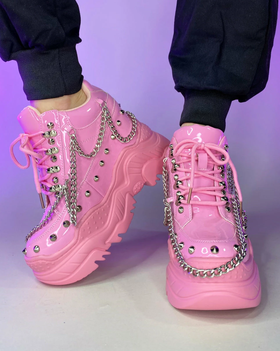Anthony Wang Baby Pink Space Candy Chain Sneakers 4 Anthony Wang Baby Pink Space Candy Chain Sneakers - Image 2