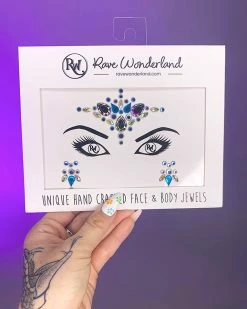 Uniflying Blue Magic Festival Face Jewel