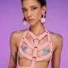 Daisy's Corsets Pink Ecstasy Stretchy Harness Top