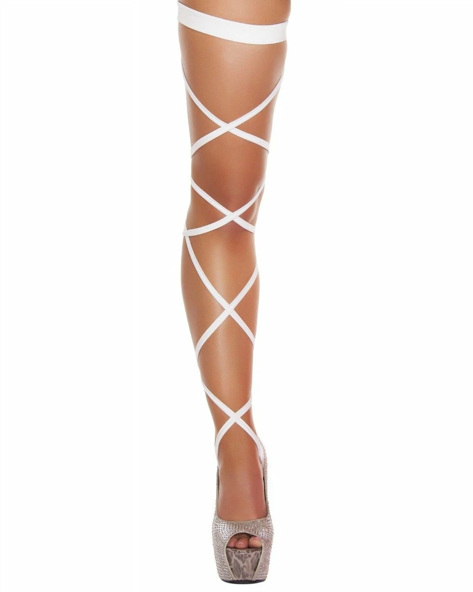 Shark White Solid Leg Wraps 3 Shark White Solid Leg Wraps - Image 3