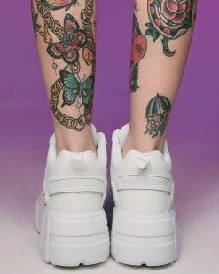 Berness Shoes White Elevated Platform Sneakers -ravewonder shop 34 df7af98c 6a23 4587 9d9d 1e796d6ad5e3