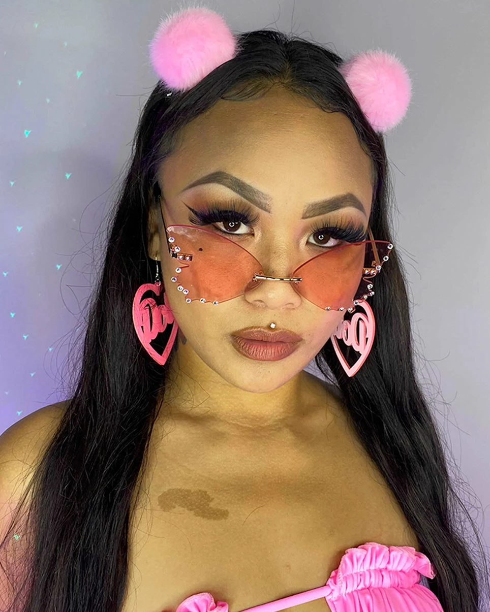 AE Diamond Butterflies Color Sunglasses 6 AE Diamond Butterflies Color Sunglasses - Image 6