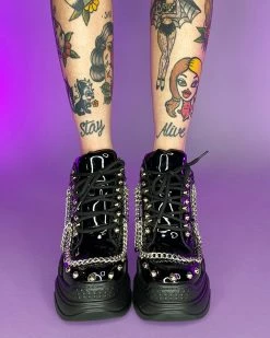 Anthony Wang Shiny Black Space Candy Chain Sneakers 8 Anthony Wang Shiny Black Space Candy Chain Sneakers -ravewonder shop 3 5704bb22 7e94 4d63 b4cb ef91b5acecfc