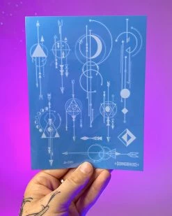 AE Navigate The Stars White Temporary Tattoo