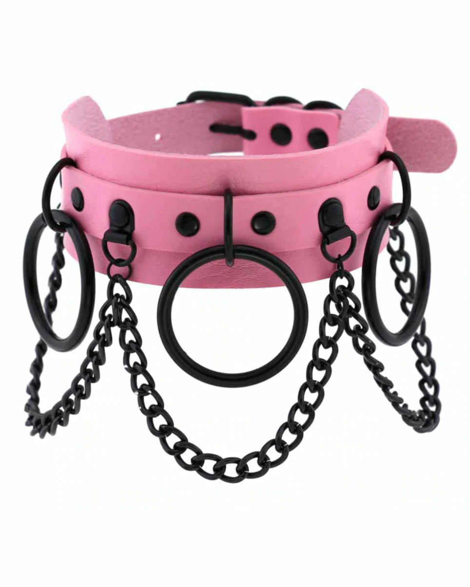 AE Chain Jane Faux Leather Choker 4 AE Chain Jane Faux Leather Choker - Image 4