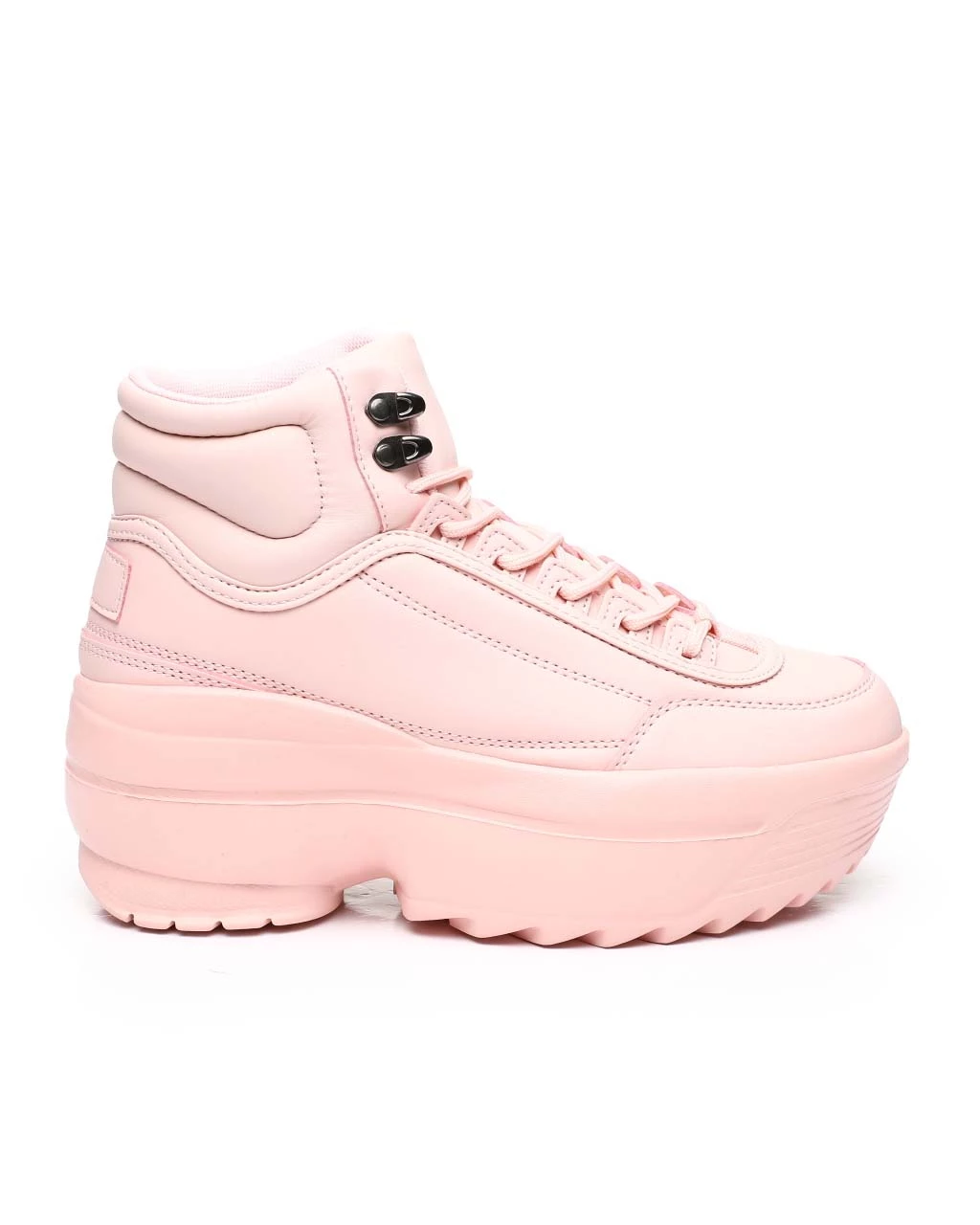 Berness Shoes Baby Pink High Livin' Hi Top Sneakers 5 Berness Shoes Baby Pink High Livin' Hi Top Sneakers - Image 3