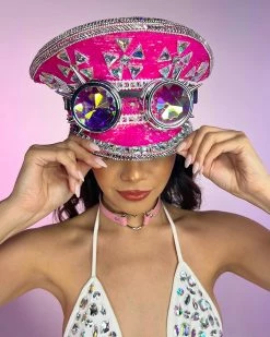 KBW Pink Sands Sequin Captain Hat 9 KBW Pink Sands Sequin Captain Hat -ravewonder shop 3 edcd1c62 3a03 4ffc 815c 126b20cc36fb