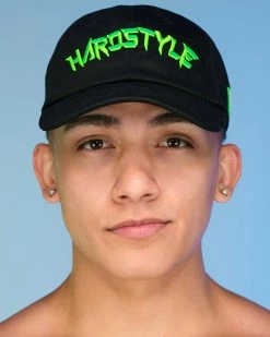 Jarmoo Hardstyle Railrider Green Blacklight Dad Hat