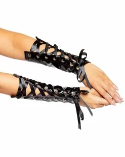 Roma Lace You Down Gloves -ravewonder shop 4975