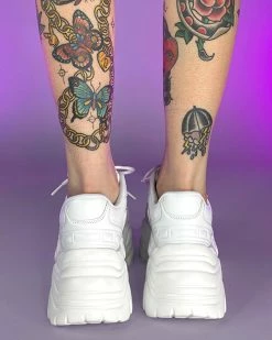 Berness Shoes White Flexx Platform Sneakers -ravewonder shop 4 c1956227 f518 43d7 8797 171398f27bed