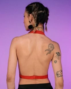 Daisy's Corsets Scarlet Ecstasy Stretchy Harness Top -ravewonder shop 5 7f0c14f4 00aa 4375 bcc9 dd7b4f9112f3