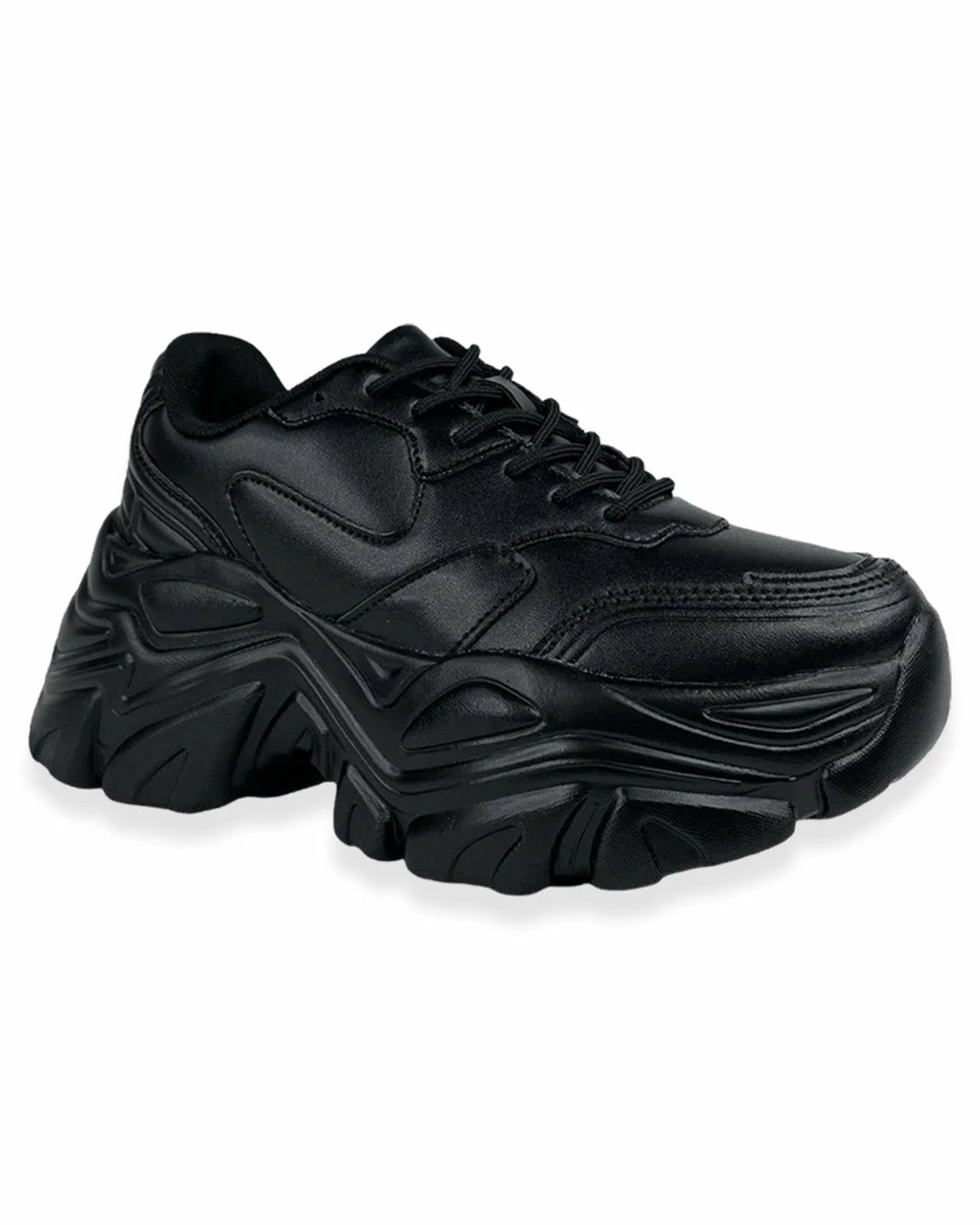 Berness Shoes Black Flexx Platform Sneakers 4 Berness Shoes Black Flexx Platform Sneakers - Image 2
