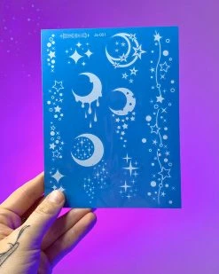 AE Celestial Sky White Temporary Tattoo