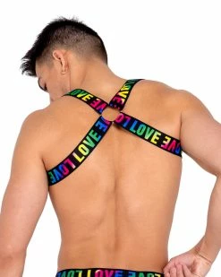 Roma Rainbow Love Chain Harness -ravewonder shop 6157 6158 Back
