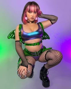 Daisy's Corsets Green Envy Fairy Wings -ravewonder shop 6 00210762 a2cb 4cb8 b400 8308c027fbc0