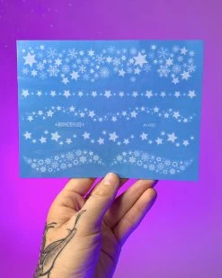 AE Star Streak White Temporary Tattoo