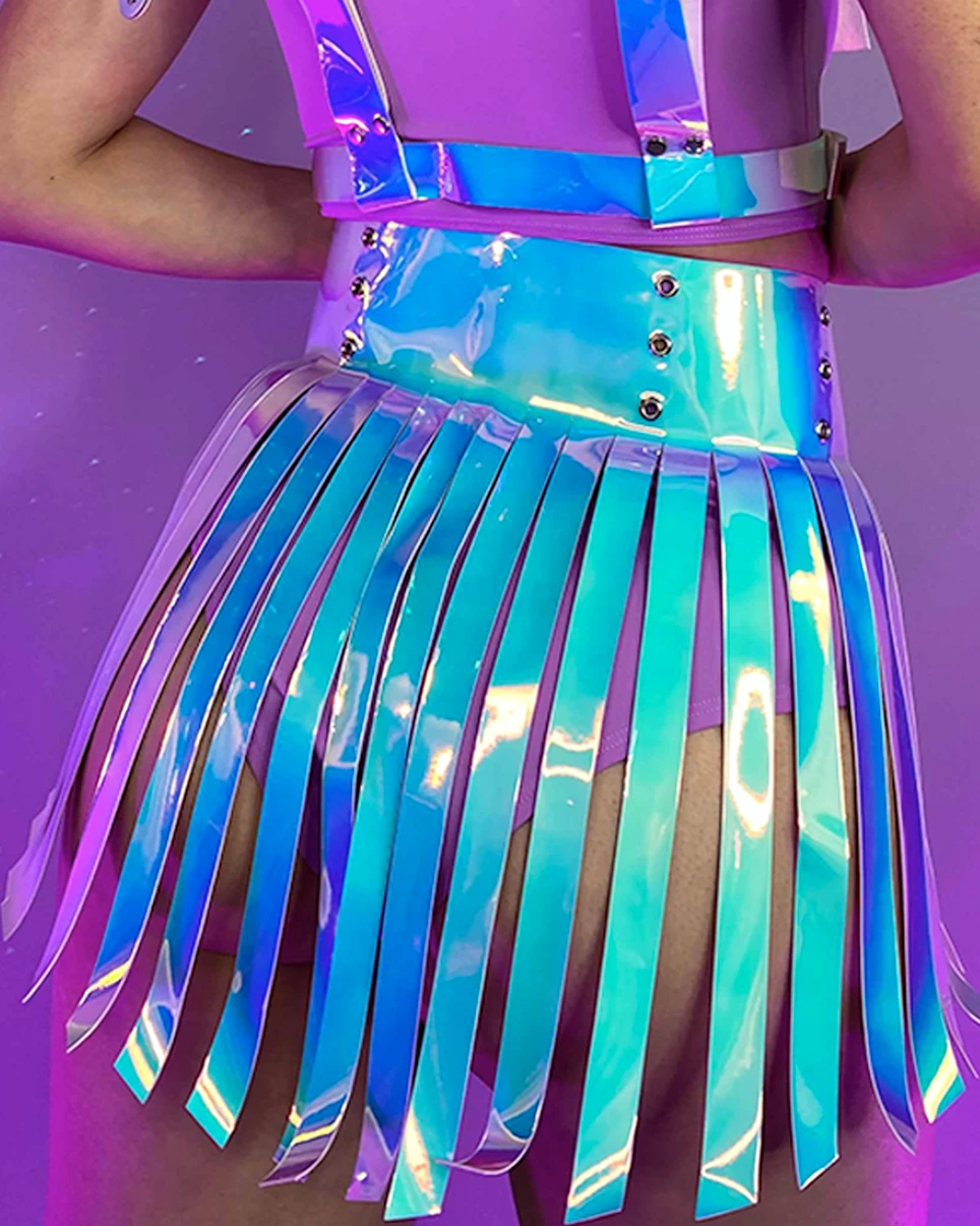 Daisy's Corsets Wanderlust Iridescent Fringe Skirt 2 Daisy's Corsets Wanderlust Iridescent Fringe Skirt - Image 2