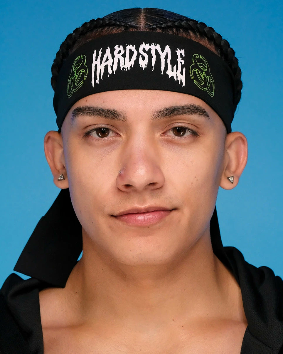 Jarmoo Hardstyle Biohazard Silk Headband 3 Jarmoo Hardstyle Biohazard Silk Headband