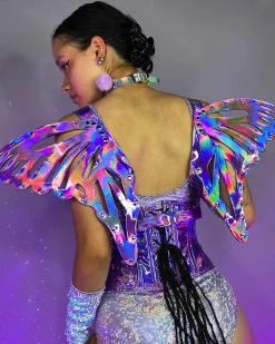 Daisy's Corsets Lavender Dreamz Harness Wings
