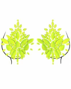 Uniflying Neon Yellow Black Light Jewel Pasties 9 Uniflying Neon Yellow Black Light Jewel Pasties -ravewonder shop 7 661b66a0 1260 4057 beff 5b9aa66b83f3