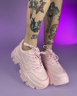 Berness Shoes Rosy Pink Flexx Platform Sneakers -ravewonder shop 7 c47355ed dc8a 4936 910e 0113594b3e72
