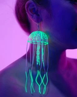 AE Neon Jellyfish Earrings