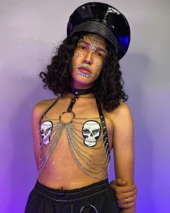 AE F U Pay Me O-Ring Leather Harness -ravewonder shop 86