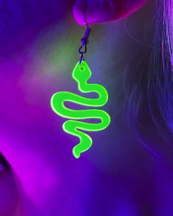 AE Neon Snake Acrylic Earrings