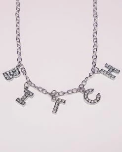AE B-I-T-C-H Rhinestone Necklace