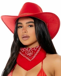 Forplay Old Town Road Cowboy Hat -ravewonder shop 990600 red alt1 lg