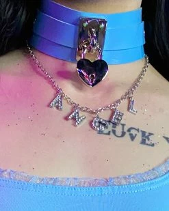 AE A-N-G-E-L Rhinestone Necklace 8 AE A-N-G-E-L Rhinestone Necklace -ravewonder shop ANGEL